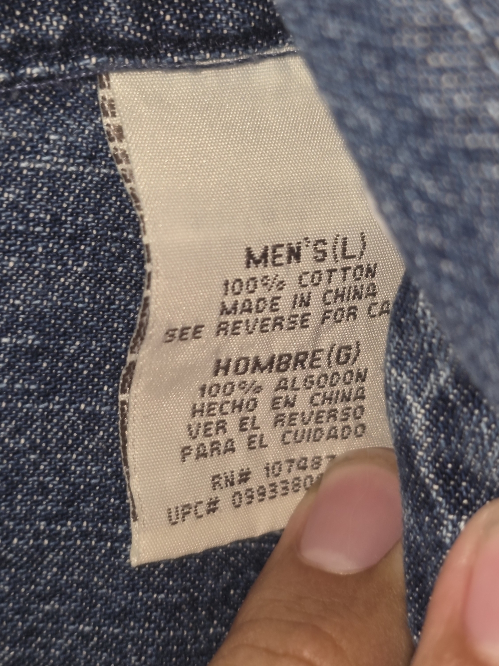 Men's Levi's Dark Blue Denim Button-Front Jacket, Size Large - Picture 3 of 4